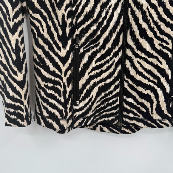 J.McLaughlin Billie Catalina cloth Animal Print  Zip Front Jacket size Small - Picture 5 of 10